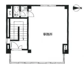 豊盛堂ビルの基準階図面