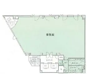 芝公園リッジビルの基準階図面