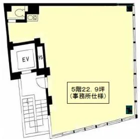 コムズ中目黒Ⅰの基準階図面