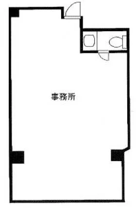 カリガネビルの基準階図面