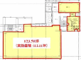ヒューリック銀座三丁目(旧:銀座東和)ビルの基準階図面
