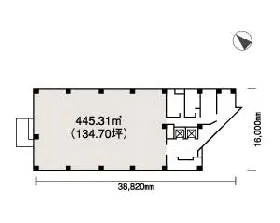 赤坂SHASTA・EASTビルの基準階図面