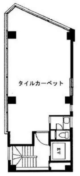 国土淡路町(旧HT淡路町)の基準階図面