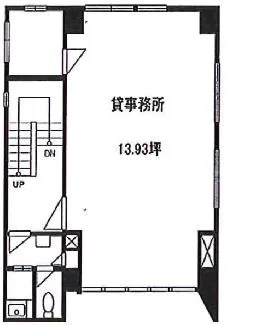 外神田根木ビルの基準階図面
