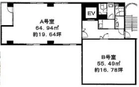 陽光内神田ビルの基準階図面