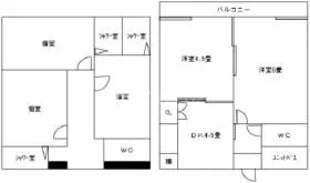 岡崎ビルの基準階図面