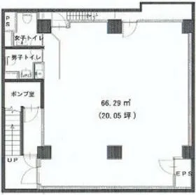 杉電ビルの基準階図面