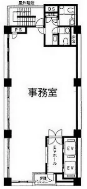 東陽ビルの基準階図面