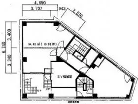 グリーンビルの基準階図面