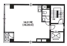 外神田6丁目ビルの基準階図面