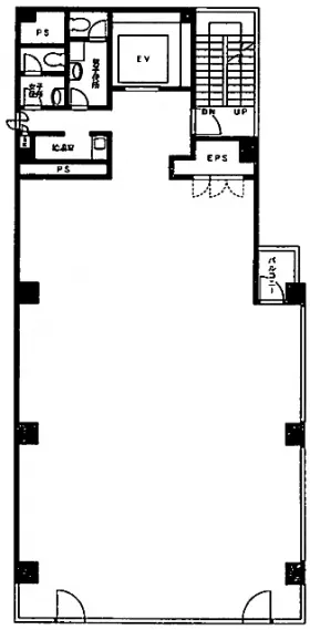 千代田トレードセンターの基準階図面