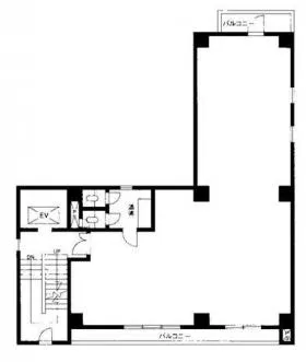 栗原ビルの基準階図面