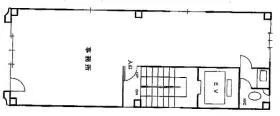 神田川善ビルの基準階図面