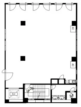喜助西五反田ビル(旧:西五反田K-1)の基準階図面