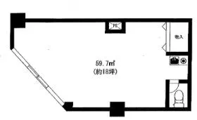 グリーンプラザ五反田ビルの基準階図面