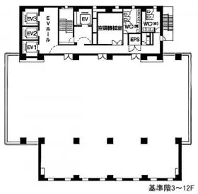 FORECAST五反田WESTの基準階図面