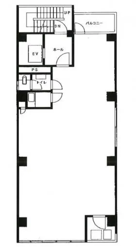 八木ビルの基準階図面