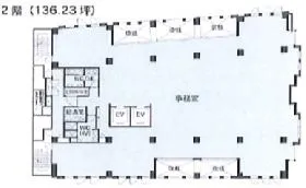 人形町ファーストビルの基準階図面