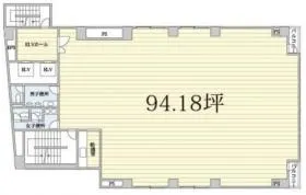 上野風月堂本社の基準階図面
