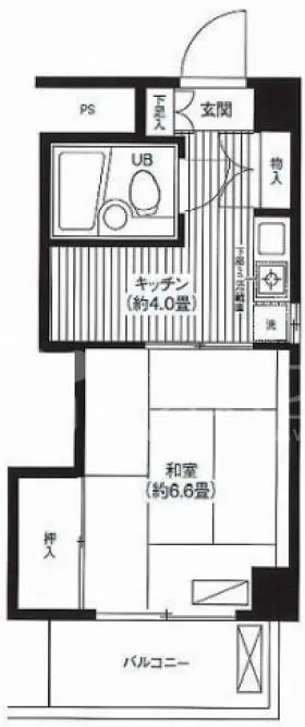 シティーオオソネ21の基準階図面