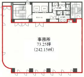 八丁堀東興ビルの基準階図面