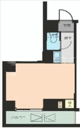 リーラ仲御徒町の基準階図面
