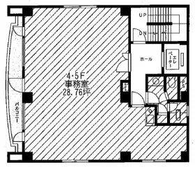 金井ビルの基準階図面