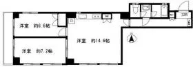 フェスタ花川戸ビルの基準階図面