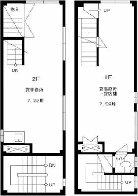 佐一多町ビルの基準階図面