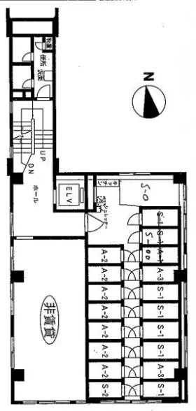 矢板ビルの基準階図面