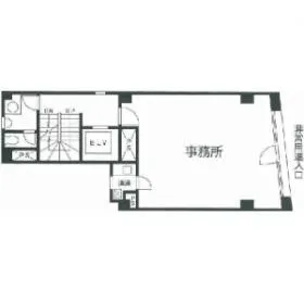 岡崎第15ビルの基準階図面