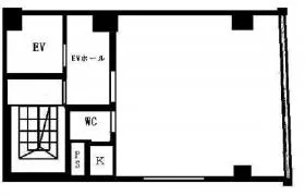 嶋屋ビルの基準階図面