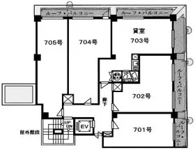 セントラル大手町ビルの基準階図面