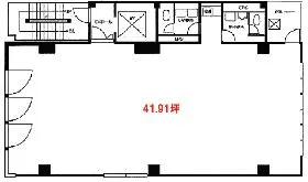 楠本第18ビルの基準階図面