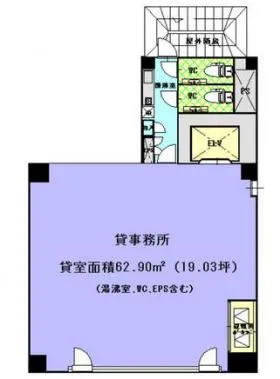 トーハン第3ビルの基準階図面