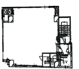 松苗ビルの基準階図面