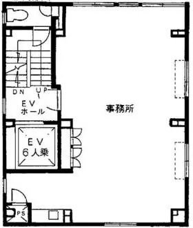 太陽ビルの基準階図面