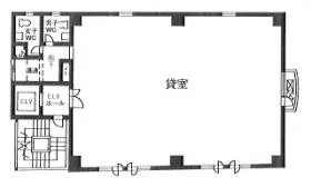 イワカタビルの基準階図面