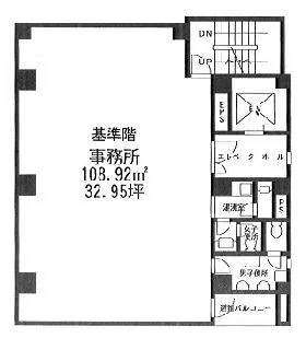 ビルックスNO.2の基準階図面