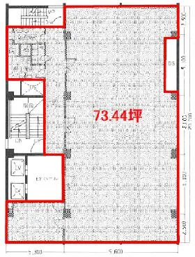 フォルテ新富町(阪和別館)ビルの基準階図面