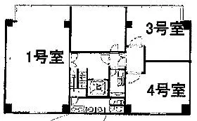 協同ビルの基準階図面