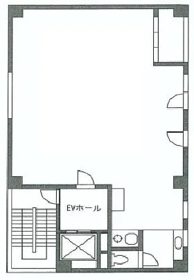 NJ田原町ビルの基準階図面