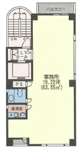 石川ビルの基準階図面