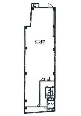 SKビルA棟ビルの基準階図面