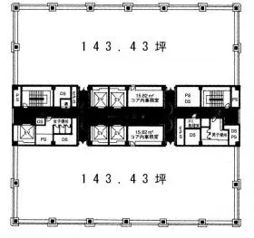 新お茶の水ビルの基準階図面