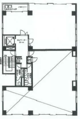 THE GATE 御徒町ビルの基準階図面