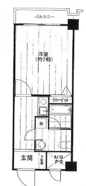 ダイヤパレス御徒町第3ビルの基準階図面