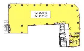 御徒町中央ビルの基準階図面