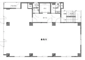 茅場町長岡ビルの基準階図面