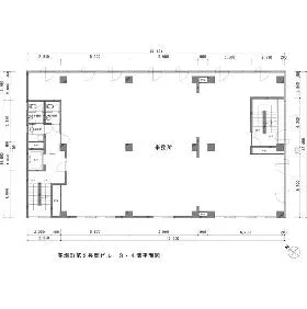 茅場町第2長岡ビルの基準階図面